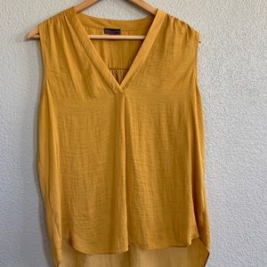 Yellow shift blouse